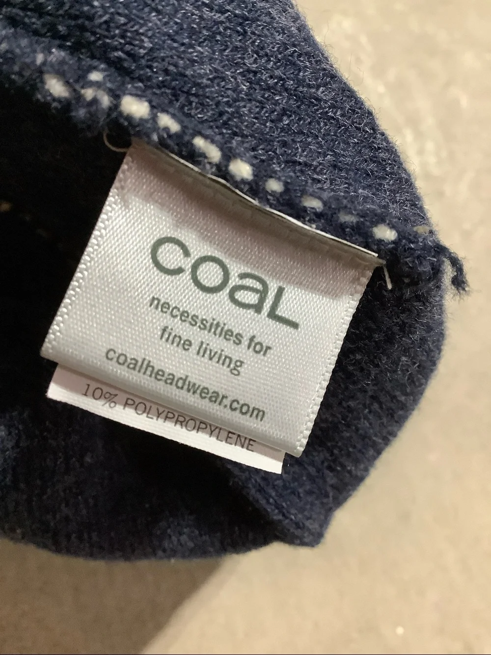 Coal youth whale beanie hat